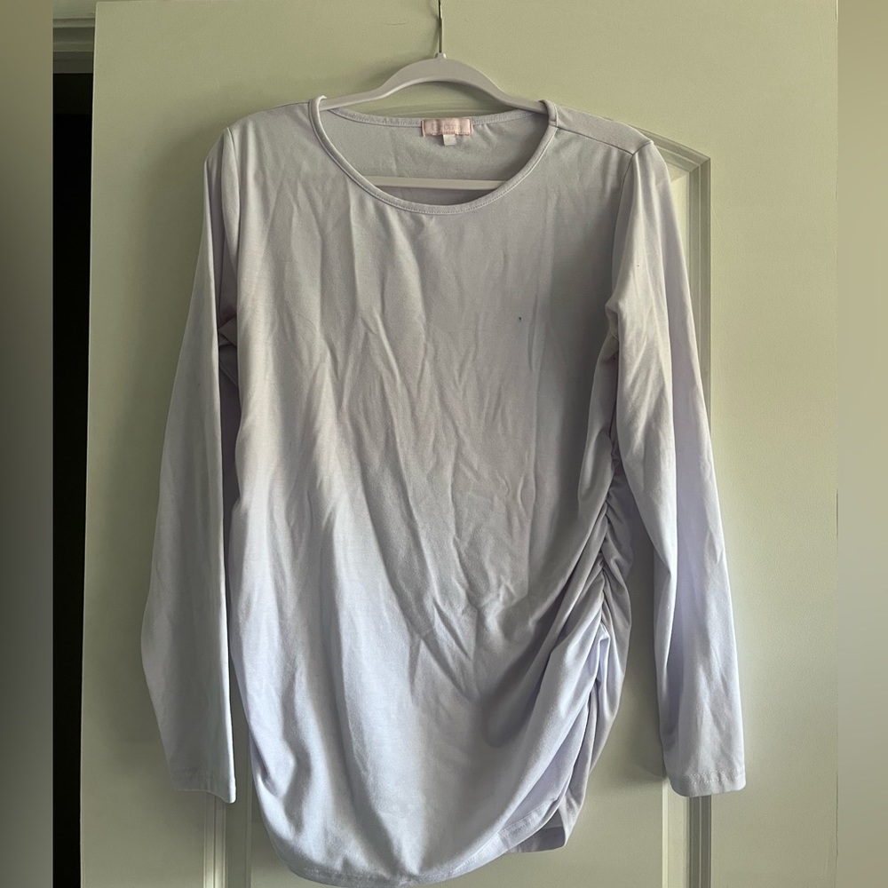 White long sleeves Maternity shirt